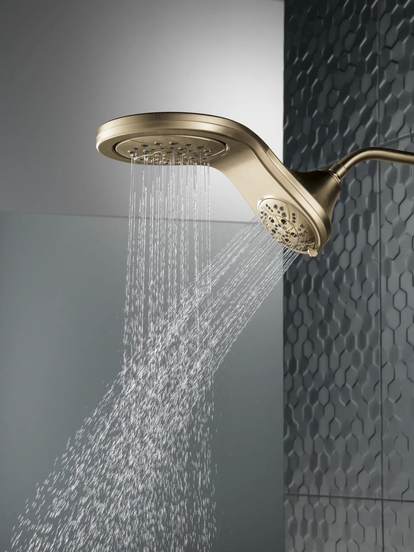 HydroRain&reg; H<sub>2</sub>Okinetic&reg; 5-Setting Two-in-One Shower Head