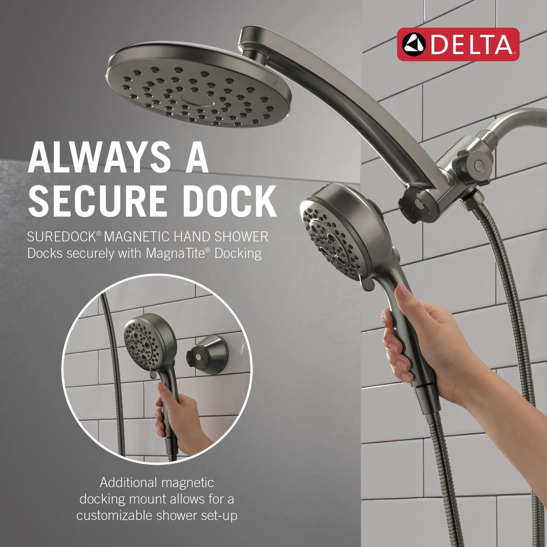 PivotPro&trade; 3-in-1 Combination Shower