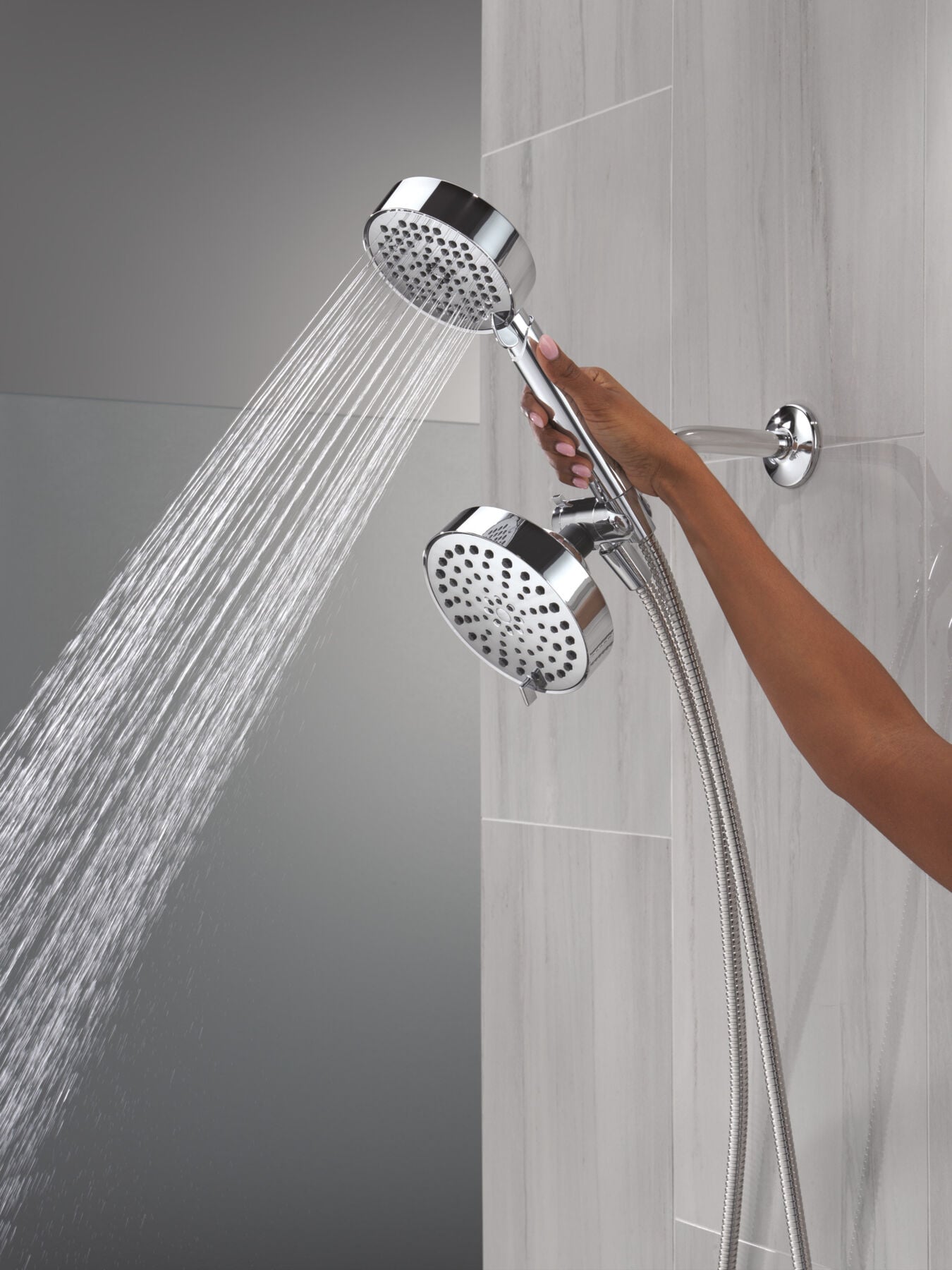 5-Setting Two-in-One Combination Shower with Additional Mount