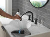 Two Handle Widespread Pull Down Bathroom Faucet