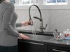 Single Handle Exposed Hose Kitchen Faucet with Touch<sub>2</sub>O Technology