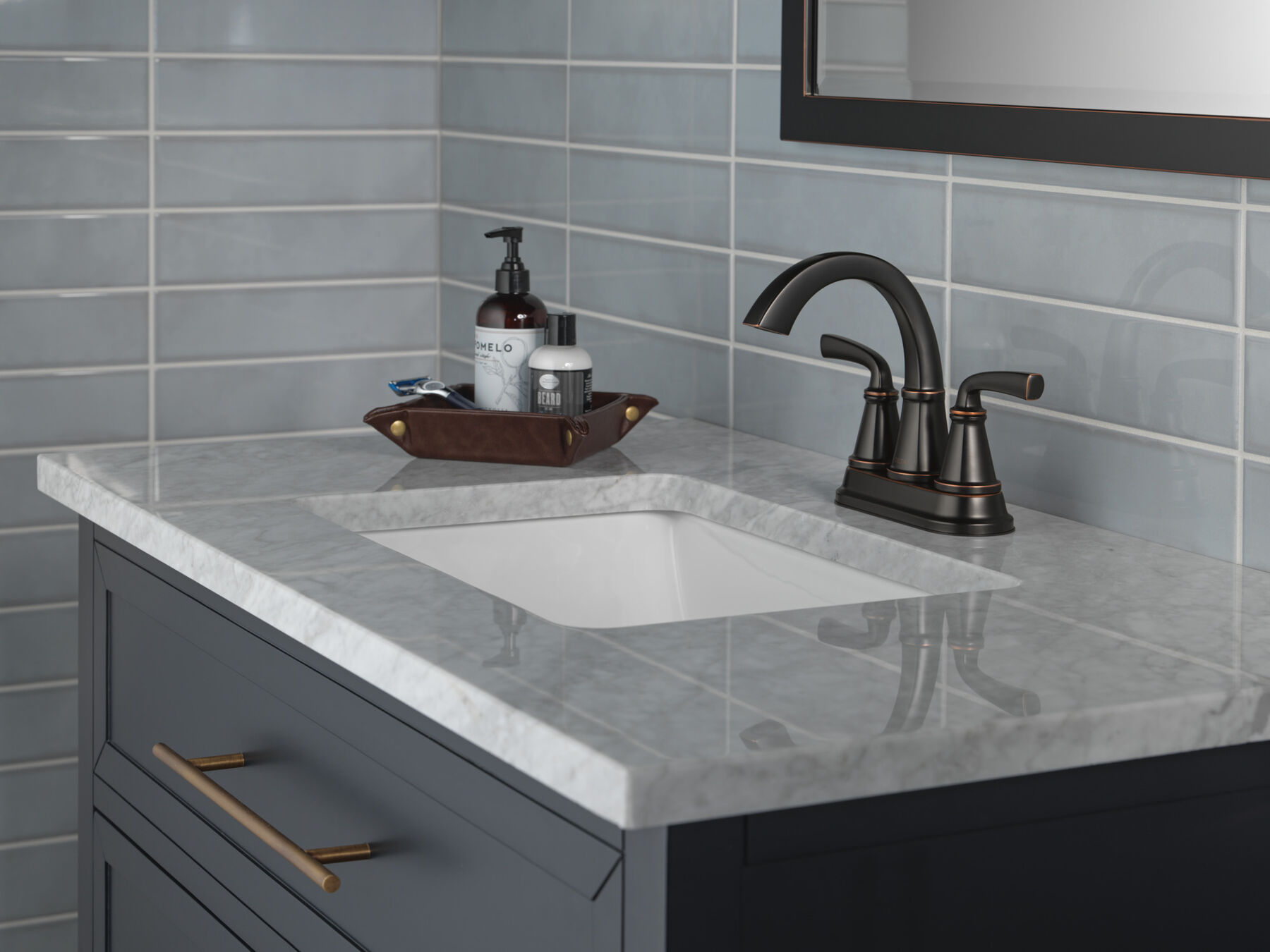 Two Handle Centerset Bath Faucet (Recertified)