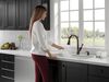 Single Handle Pull-Down Kitchen Faucet with Soap Dispenser