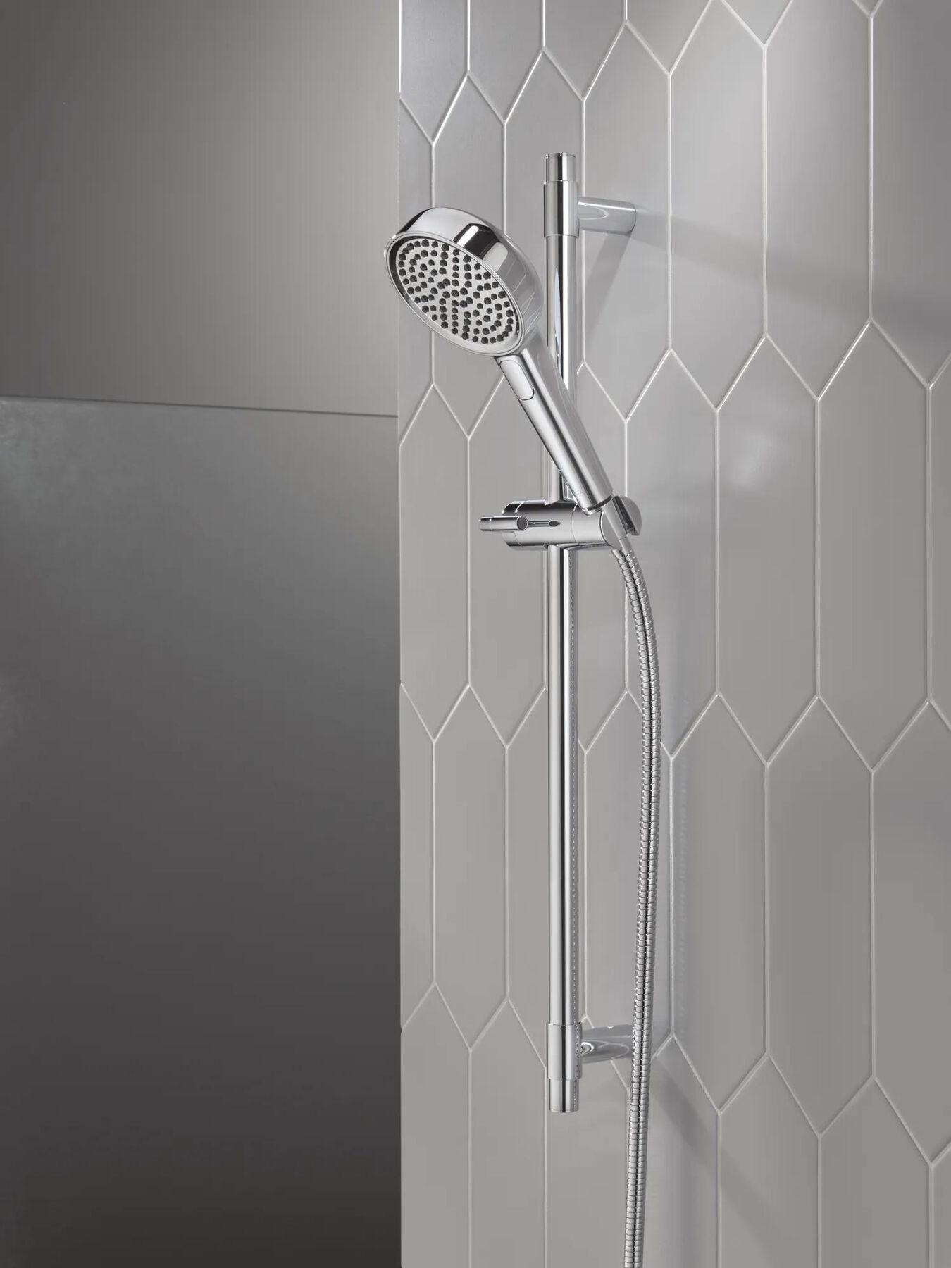 4-Setting Hand Shower with Slide Bar featuring FeatherRain&trade; Spray