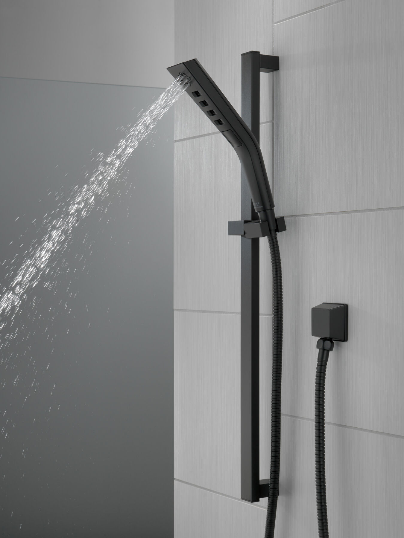 H<sub>2</sub>Okinetic&reg; 3-Setting Slide Bar Hand Shower