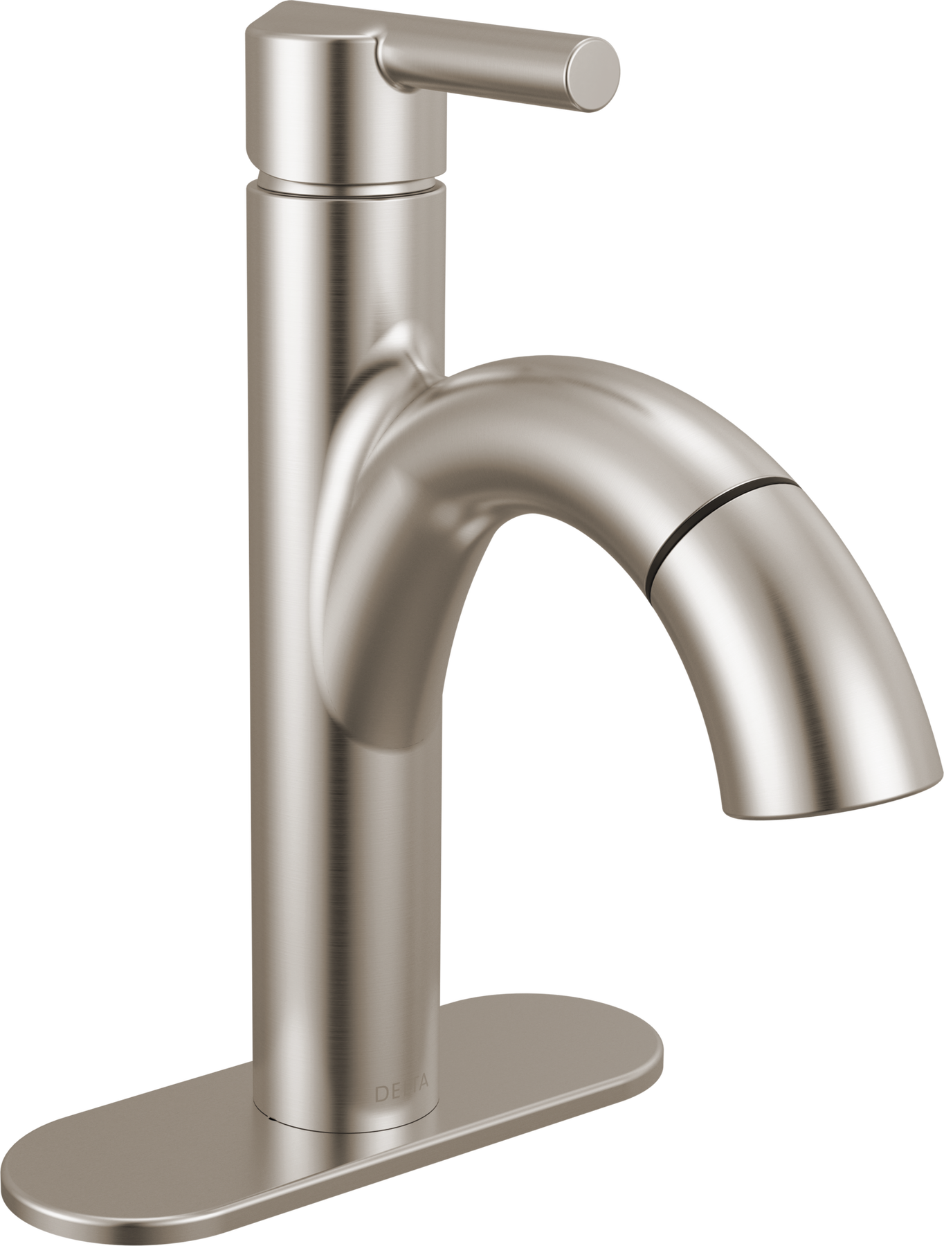 Single Handle Pull-Down Bathroom Faucet