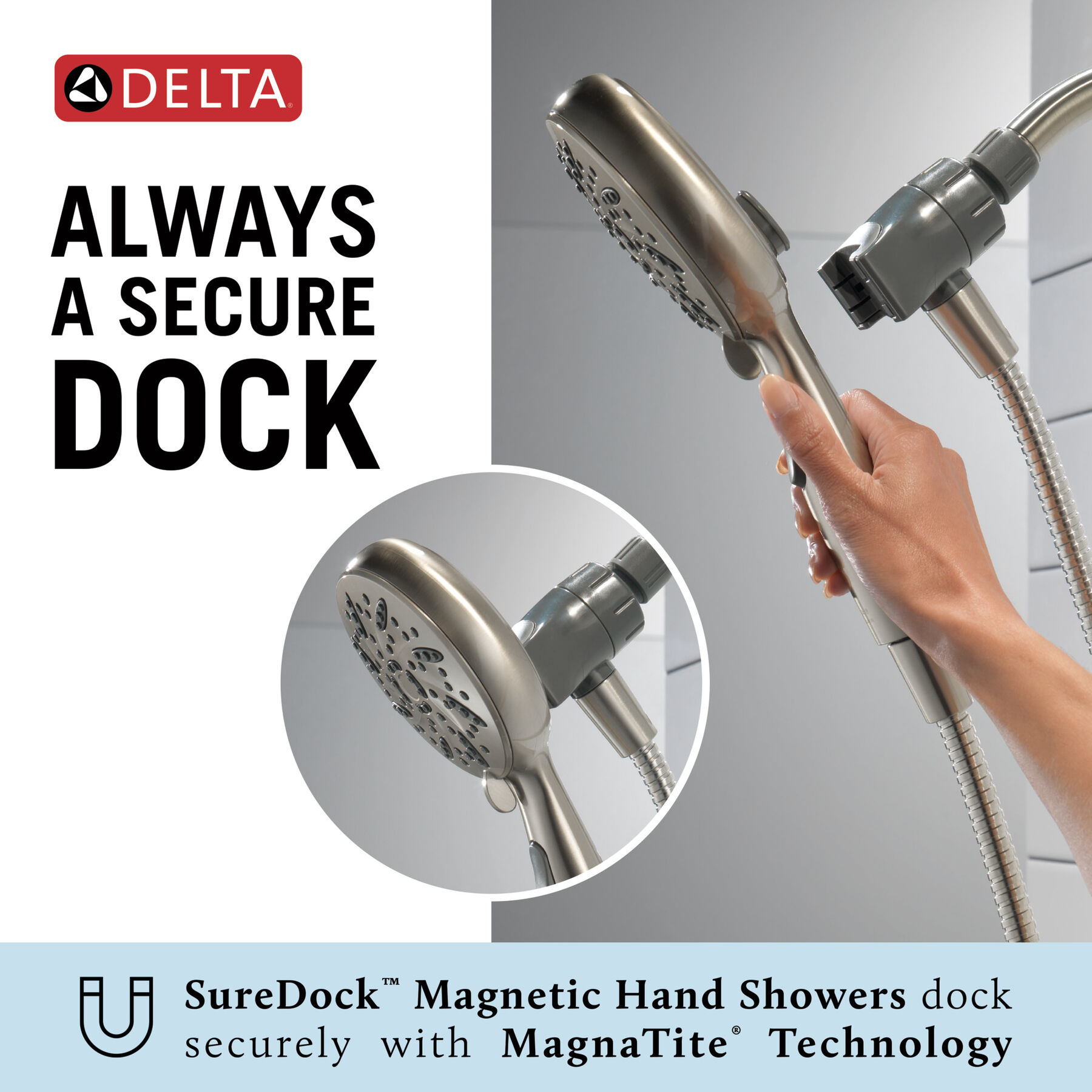 SureDock&reg; Magnetic Hand Shower 1.75 GPM (Recertified)
