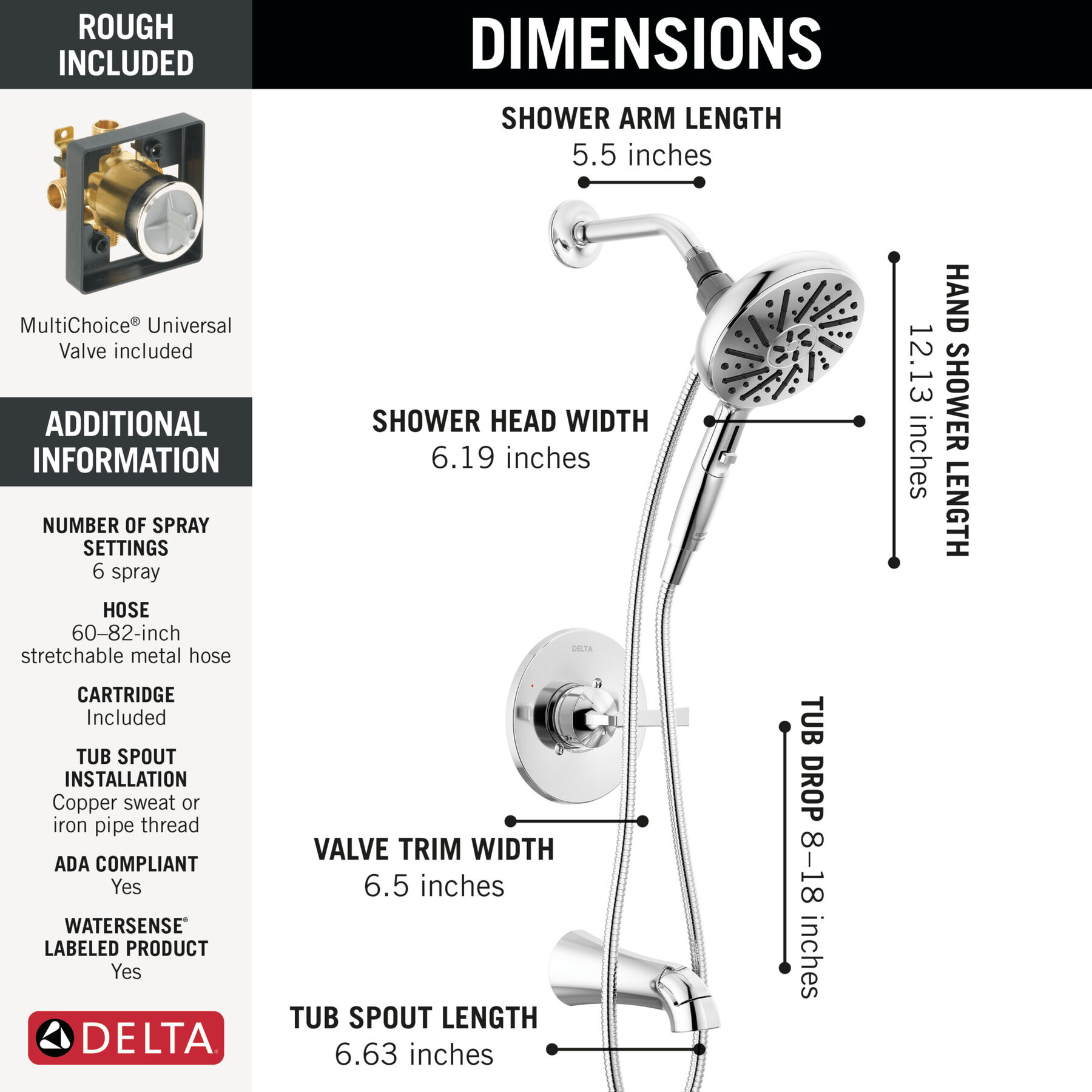 Monitor&reg; 14 Series Tub and Shower
