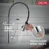 Single-Handle Pull-Down Spring Kitchen Faucet