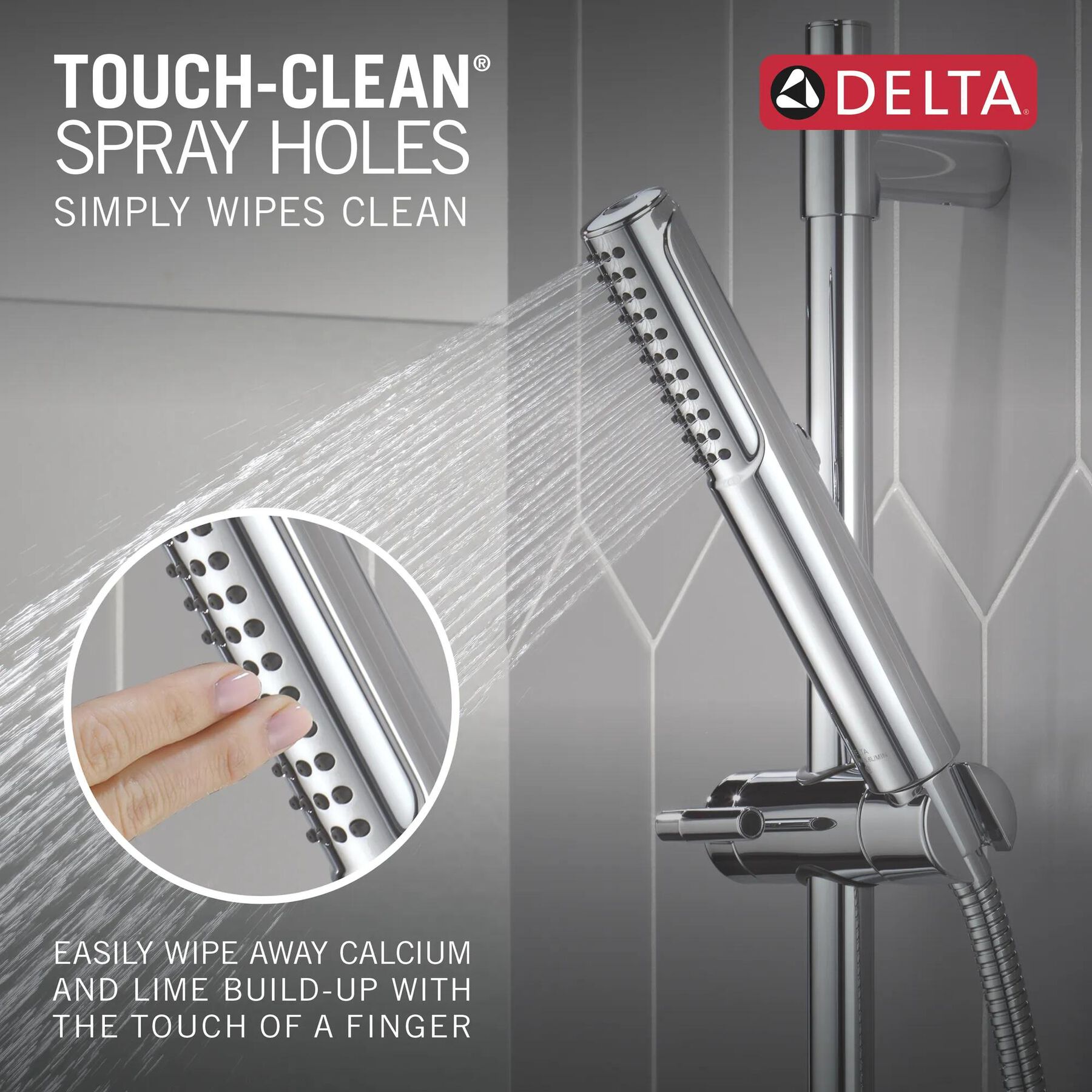 2-Setting Hand Shower with ProClean&trade; Spray &ndash; Slide Bar Mount