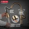 Single Handle Pull-Down Kitchen Faucet with Touch<sub>2</sub>O&reg; Technologyand Soap Dispenser