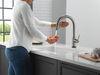 Touch2O with Touchless Technology Single Handle Pull-Down Kitchen Faucet with Soap Dispenser