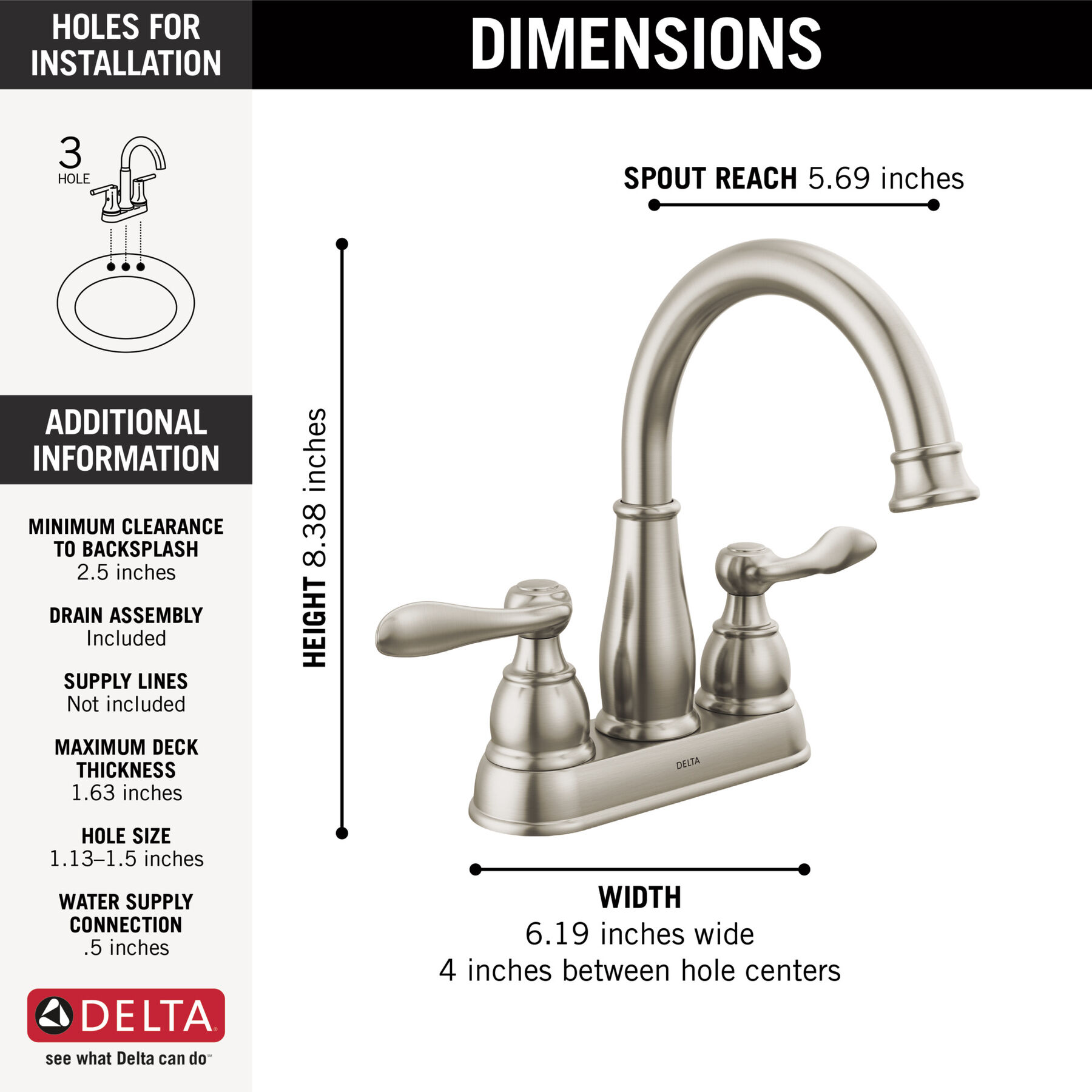 Centerset Bathroom Faucet (Recertified)