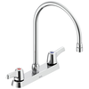 Two Handle 8 In Cast Deck-Mount Faucet