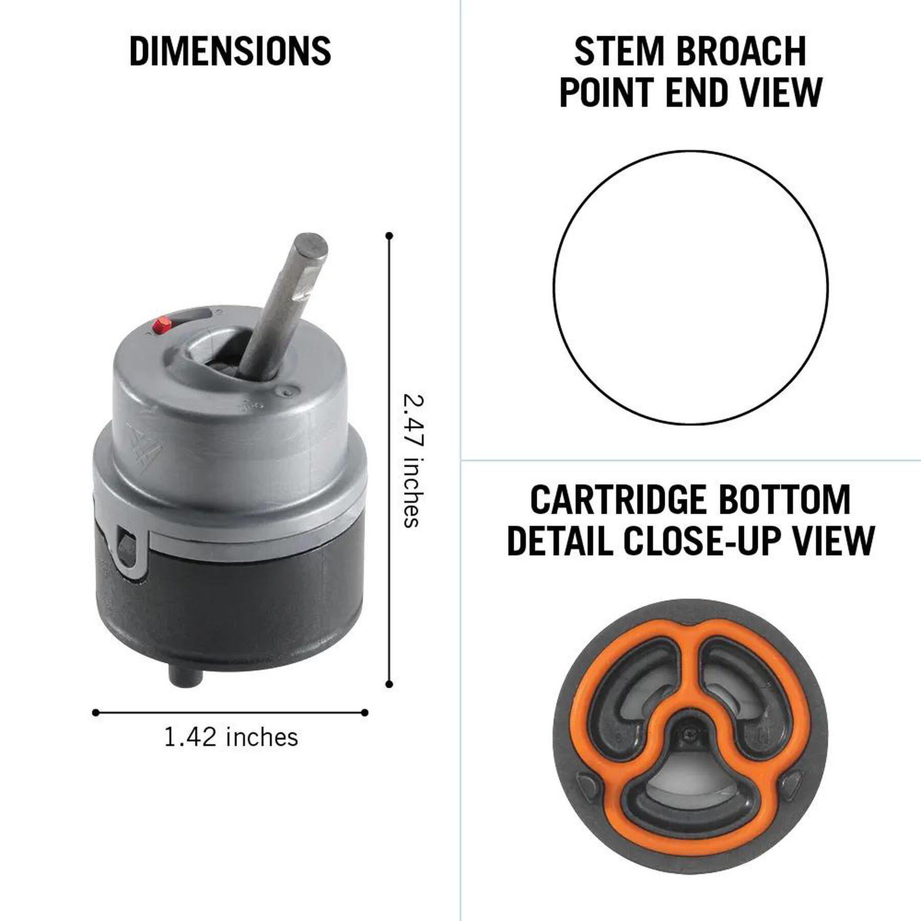 Cartridge - DIAMOND&trade; Valve - 1H
