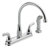 Two Handle Kitchen Faucet with Spray (Recertified)