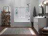60x30 Alcove Bathtub with Wall Set Bundle - Right Drain