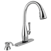 Single Handle Pull-Down Kitchen Faucet with Touch2O&reg; Technology and Soap Dispenser