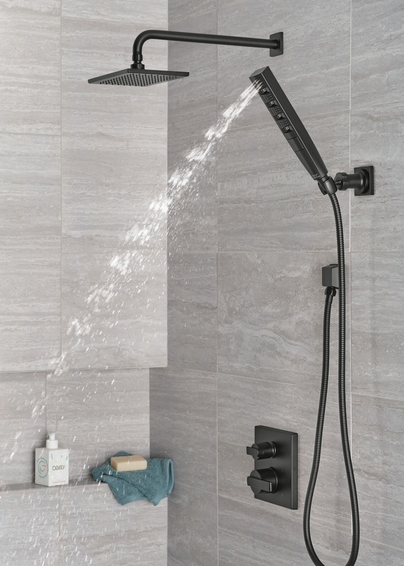 3-Setting Custom Shower Bundle with Raincan - 14 Series