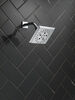 H<sub>2</sub>Okinetic&reg; 5-Setting Angular Modern Raincan Shower Head