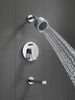In-Wall Tub and Shower - Stick Handle; with 3-Setting Shower Head Ceramic Valve System