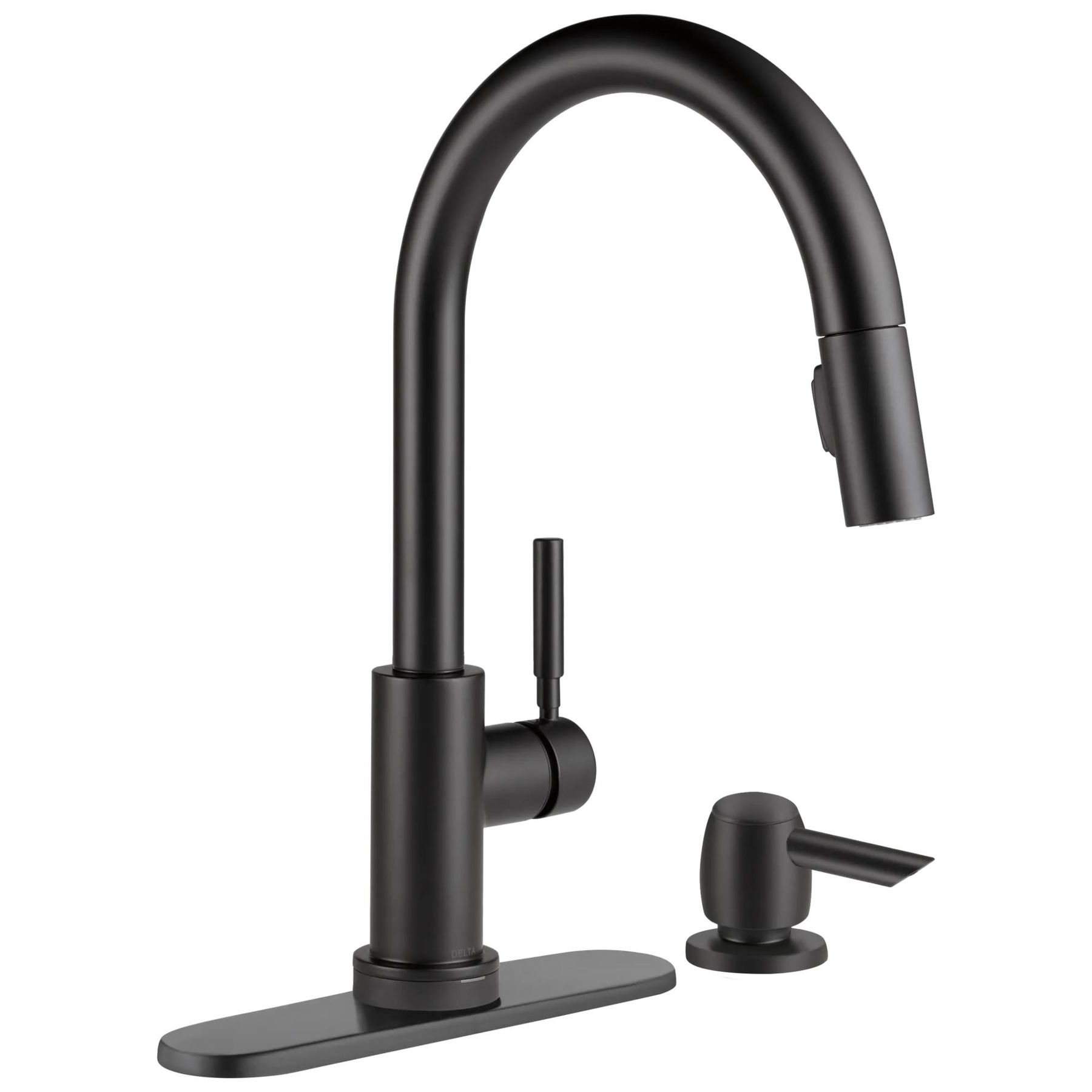 Single Handle Pull-Down Kitchen Faucet with Touch<sub>2</sub>O&reg; Technologyand Soap Dispenser