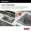 30&rdquo; Workstation Kitchen Sink Undermount Stainless Steel Single Bowl with WorkFlow&trade; Ledge and Accessories