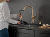 Single Handle Pull-Down Kitchen Faucet with Touch<sub>2</sub>O&reg; Technologyand Soap Dispenser