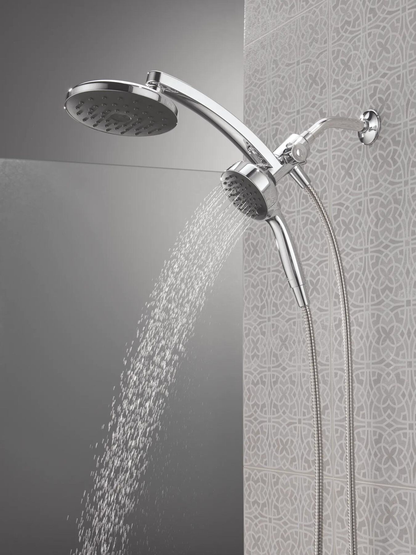 PivotPro&trade; 3-in-1 Combination Shower with TouchClean&reg; Spray Face