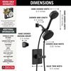 Monitor 14 Series Shower Trim with 5-Setting Combination Showerhead Bundle