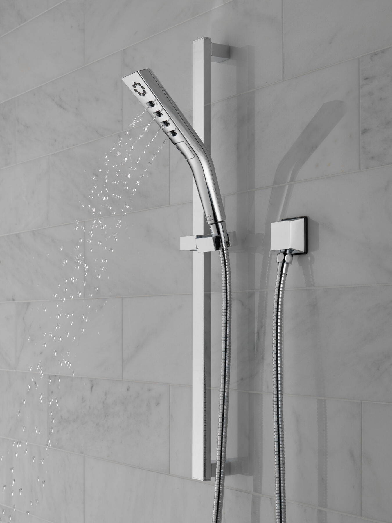 H<sub>2</sub>Okinetic&reg; 3-Setting Slide Bar Hand Shower (Recertified)