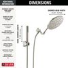 Adjustable Raincan Shower Head with Hand Shower