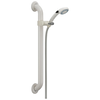 Adjustable Slide Bar / Grab Bar 2-Setting Hand Shower
