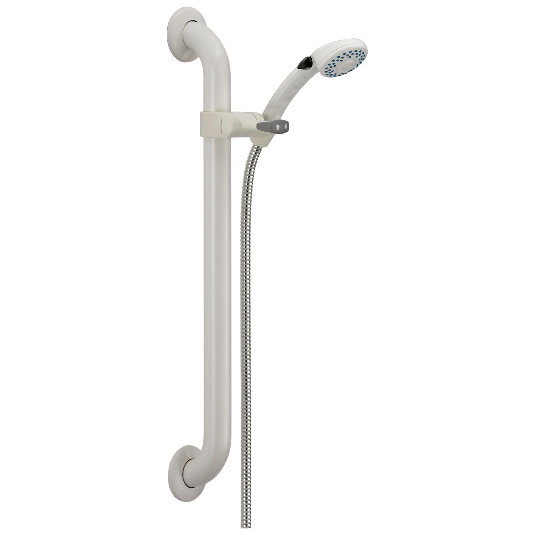 Adjustable Slide Bar / Grab Bar 2-Setting Hand Shower