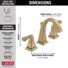 Two Handle Widespread Bathroom Faucet (Recertified)