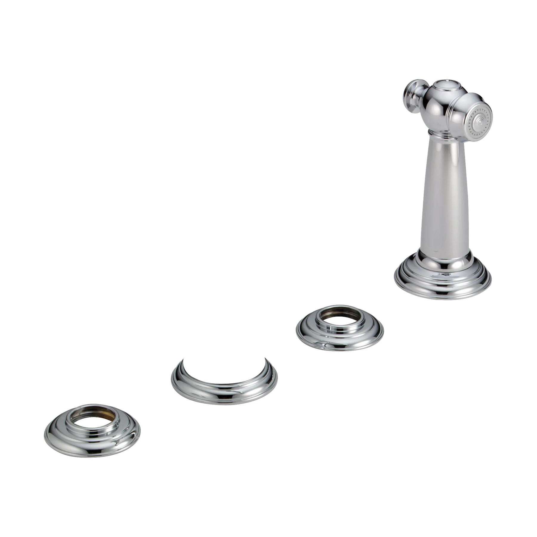 Two Handle Kitchen Faucet with Spray