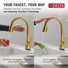 Single-Handle Pull-Down Kitchen Faucet with Touch<sub>2</sub>O&reg; Technology