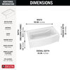 Classic 500 Curve Alcove Bathtub Right Drain 60x32"