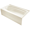 54in. X 30in. One Piece Bathtub-Left Drain