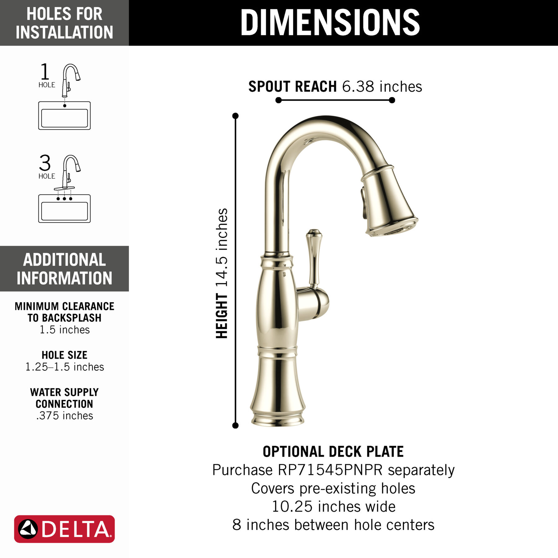 Pull-Down Bar/Prep Faucet (Recertified)