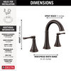 Two Handle Widespread Bathroom Faucet