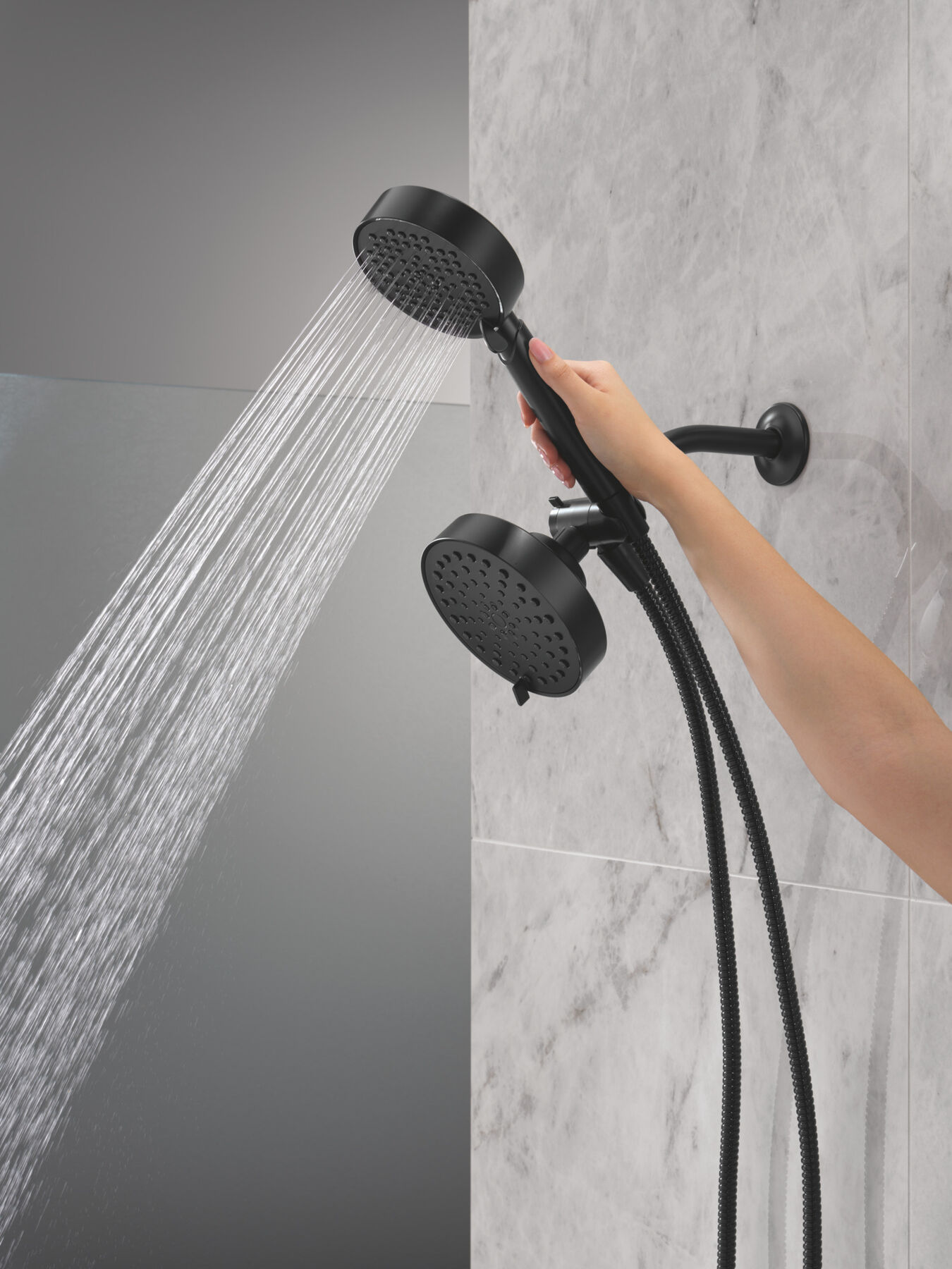 5-Setting Two-in-One Combination Shower with Additional Mount