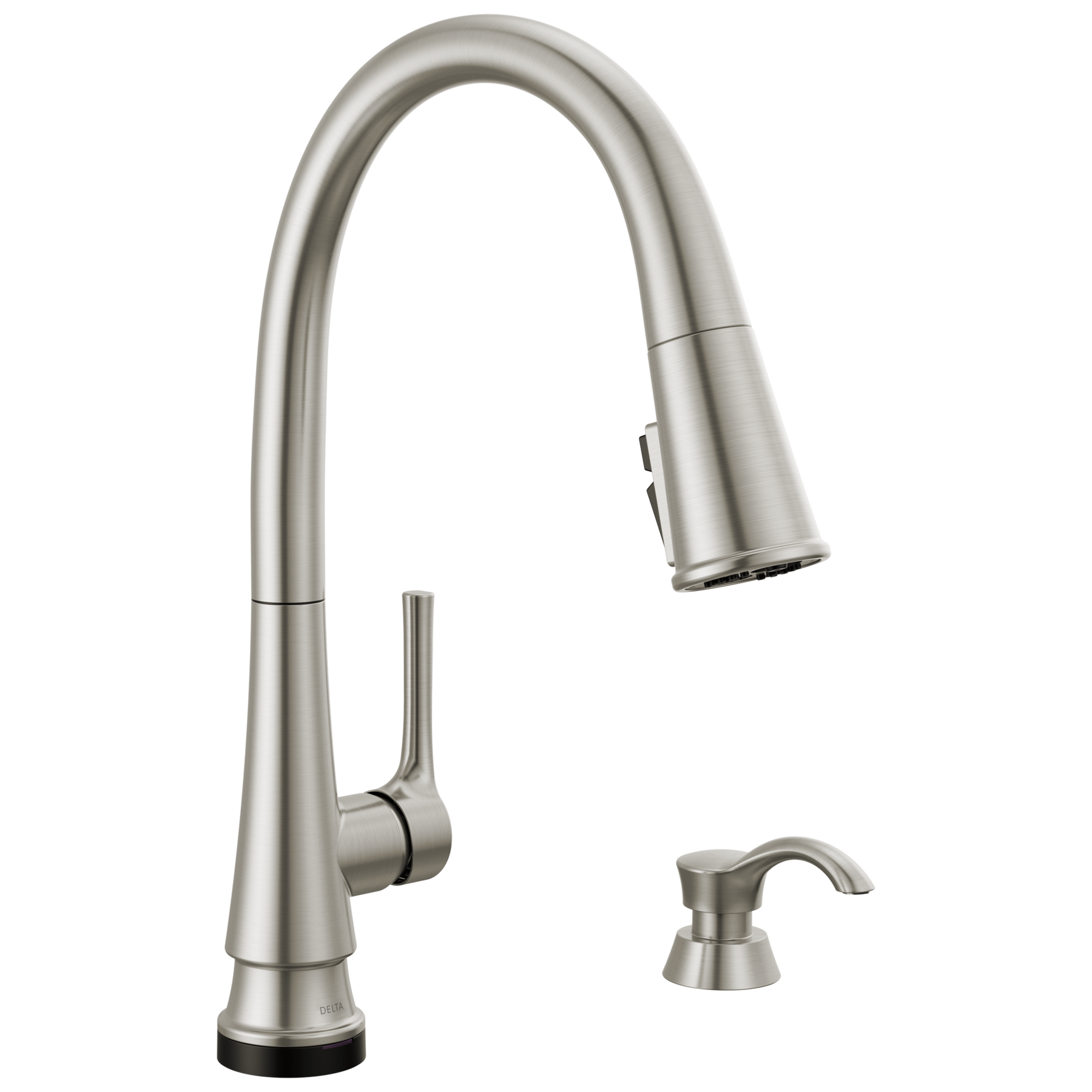 Single Handle Pull-Down Touch<sub>2</sub>O&reg; Technology Kitchen Faucet with Touchless Technology and Soap Dispenser