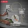 Single Handle Pull-Down Kitchen Faucet With Spring Spout