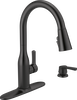 Single Handle Pull-Down Kitchen Faucet with Soap Dispenser and ShieldSpray&reg; Technology (Recertified)