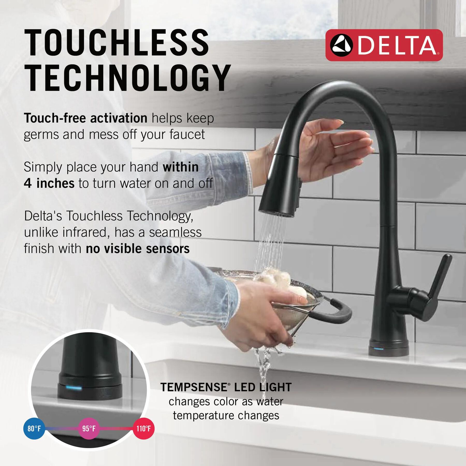 Single Handle Pull-Down Touch<sub>2</sub>O&reg; Technology Kitchen Faucet with Touchless Technology and Soap Dispenser