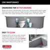 30&rdquo; Granite Composite Workstation Kitchen Sink Undermount Single Bowl with WorkFlow&trade; Ledge and Accessories in Dark Grey