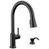 Single Handle Pull-Down Kitchen Faucet with Soap Dispenser and ShieldSpray&reg; Technology (Recertified)