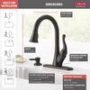 Single Handle Pull-Down Kitchen Faucet with Soap Dispenser