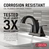 Two Handle Centerset Bathroom Faucet